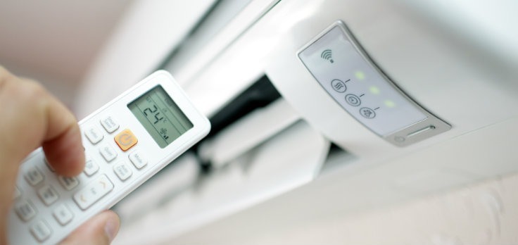 Quais as principais funções do controle remoto do ar condicionado?